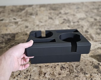 Lovesac / couch center cushion cup and remote holder