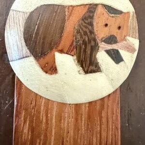 Handmade Wood Carved Bookmark Bookmarks with Bear Bears!  Books Book