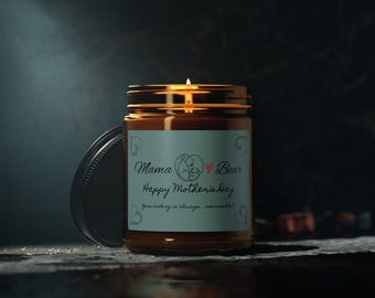 Scented Soy Candle, Mother's Day Gift, Eco-Friendly Fragrance, Relaxing Home Decor, Aromatherapy Jar, Cheeky joke.