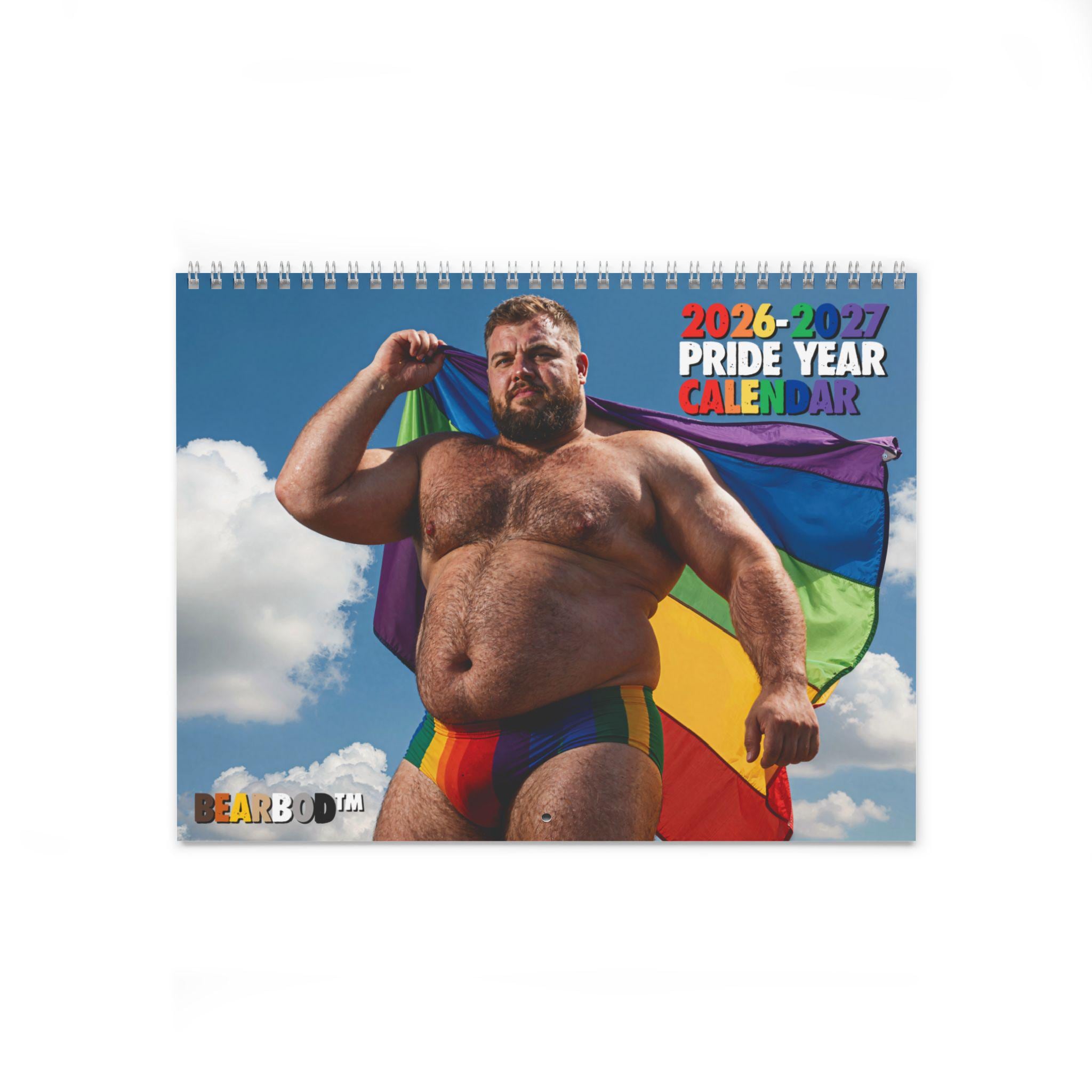 2026 Daily Planner: Gay Bear Mechanic Beefcake Organizer with Positive Affirmations
