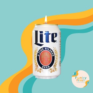 Citronella Candle | Miller Lite Candle | Can Candle | Beer Candle | Soy Candle | Hand Poured Candle | Beer Lover | Unique Gift