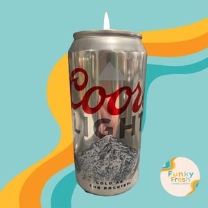 Citronella Candle | Coors Light Candle | Can Candle | Beer Candle | Soy Candle | Hand Poured Candle | Beer Lover | Unique Gift