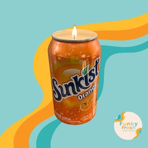 Citronella Candle | Sunkist Candle | Can Candle | Soda Candle | Soy Candle | Hand Poured Candle | Soda Lover | Unique Gift