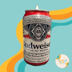 Citronella Candle | Budweiser Beer Candle | Can Candle | Beer Candle | Soy Candle | Hand Poured Candle | Beer Lover | Unique Gift