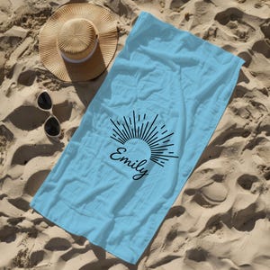 Personalized Yoga Towel, Namaste Lotus Meditation Gift, Yoga Club Bulk Mat, Yoga Lover Present image 7