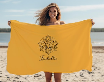 Custom Yoga Gift for Women, Yoga Lover Gift, Yoga Lover Gift Personalized Towel