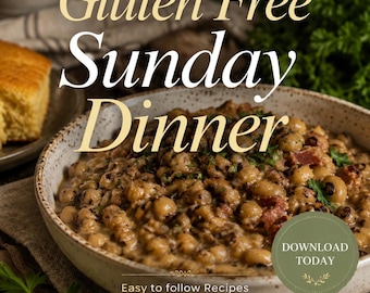 Gluten-Free Southern Food Sunday Guide | Southern Comfort Food Recipes | Digital Cookbook PDF | Sunday Dinner Meal Plan | Soul Food Recipes