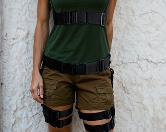 Chest Harness Thigh Harness Set SMALL Tomb Raider, Lara Croft Costume