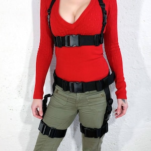 Sexy LARA CROFT HOLSTER BELT Buckle Tomb Raider Costume