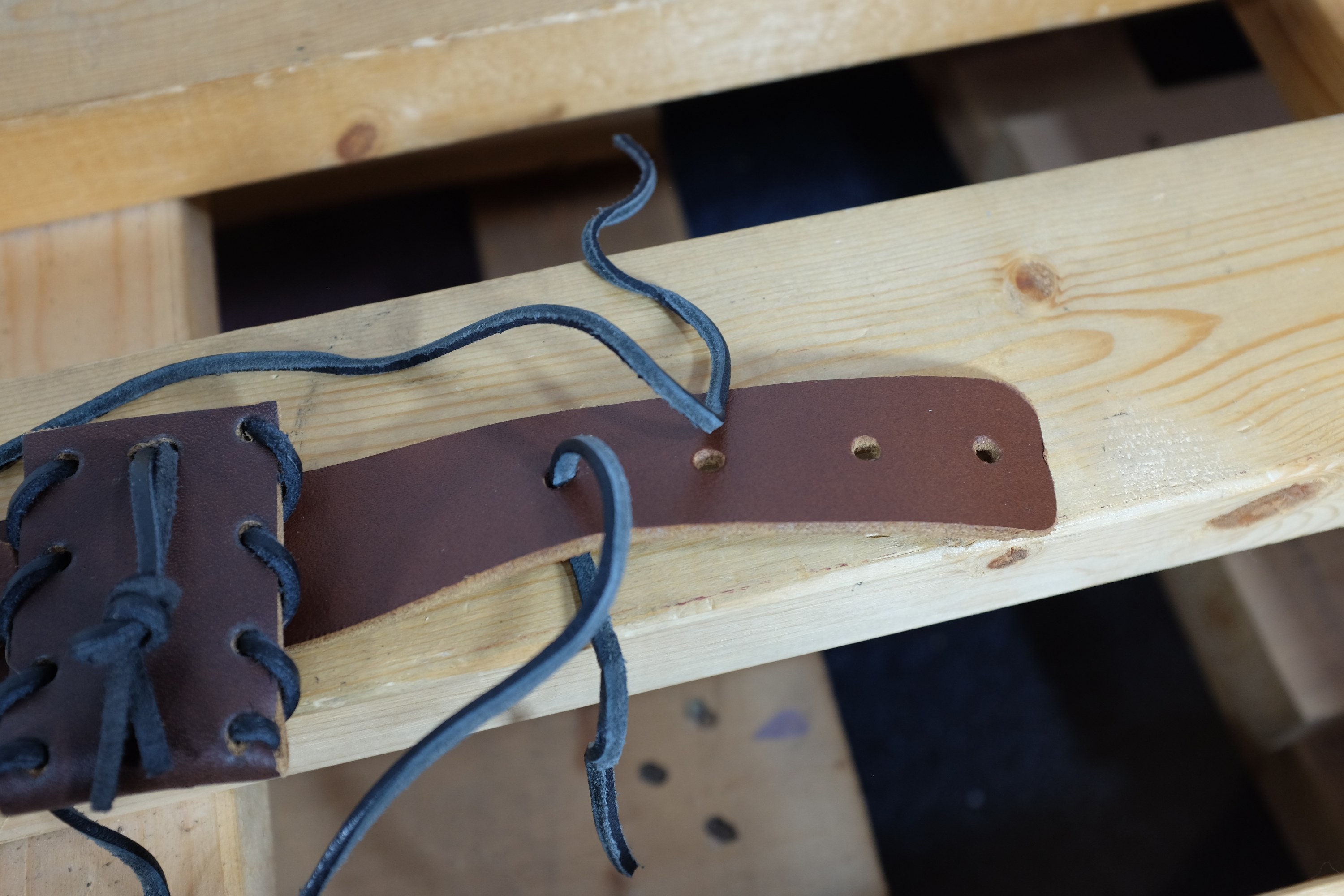 Real Leather Boot Strap Garter With Pocket Steampunk Burning Etsy