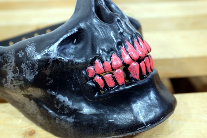Post Apocalyptic Mask Burning Man Half Mask