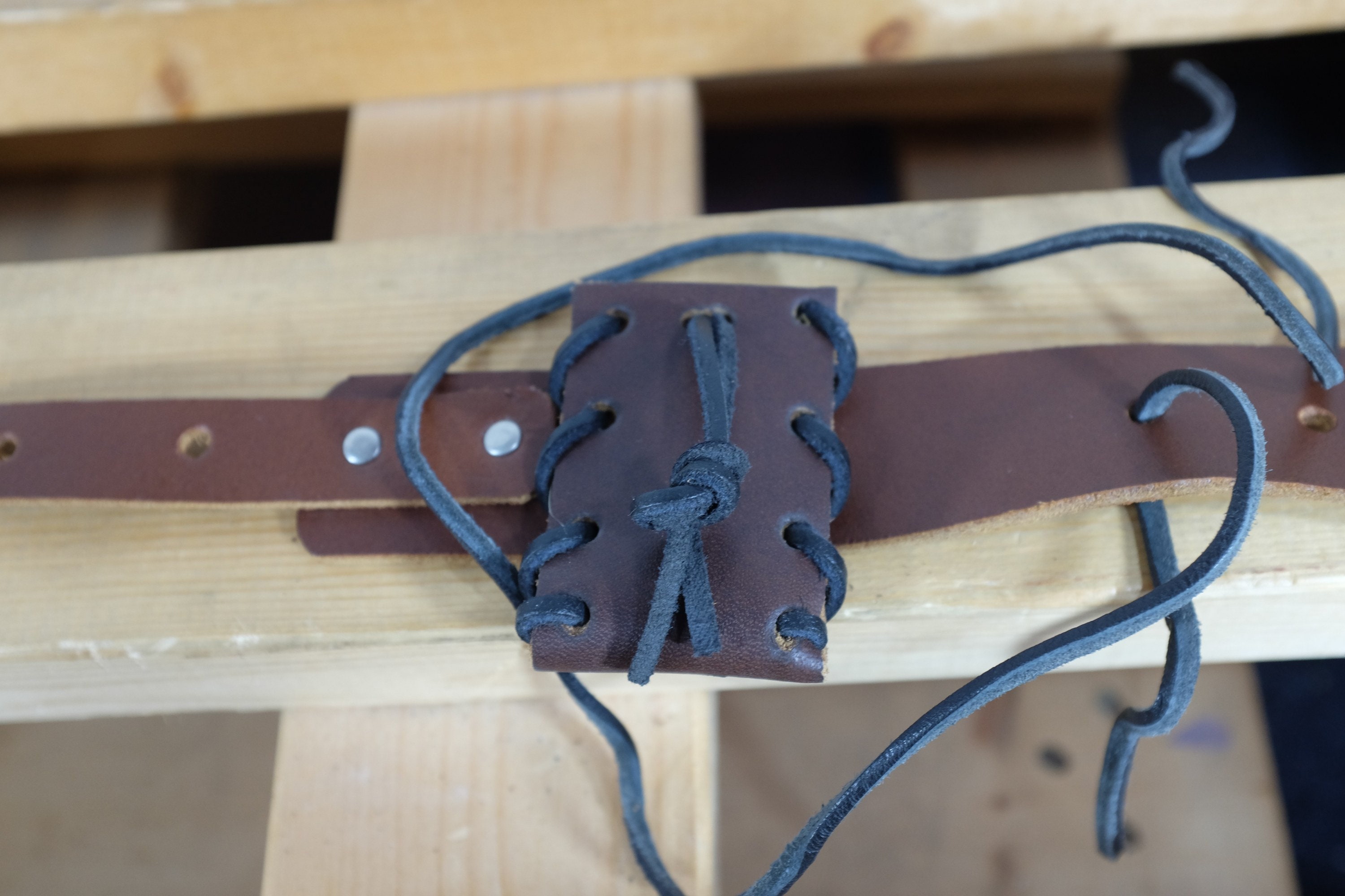 Real Leather Boot Strap Garter With Pocket Steampunk Burning Etsy