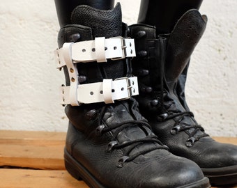 Rugged Leather Boot Strap for Steampunk, Pirate, LARP Costumes - Alternative Festival Accessory