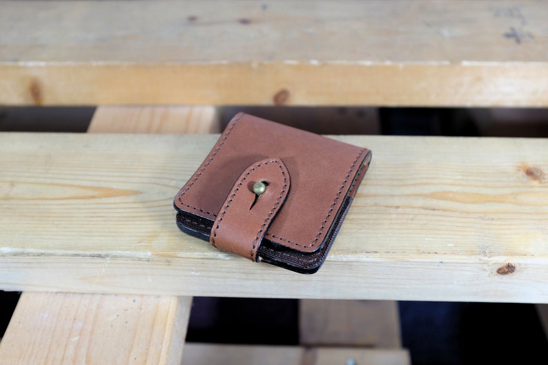 Hand made soft grain leather pouch