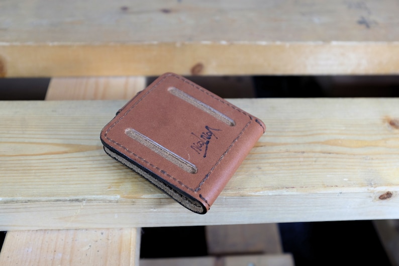 Hand made soft grain leather pouch