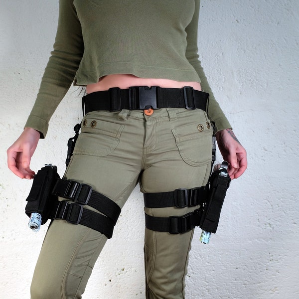 Tomb Raider Thigh Harness Medium  *not for real guns* Zombie apocalypse