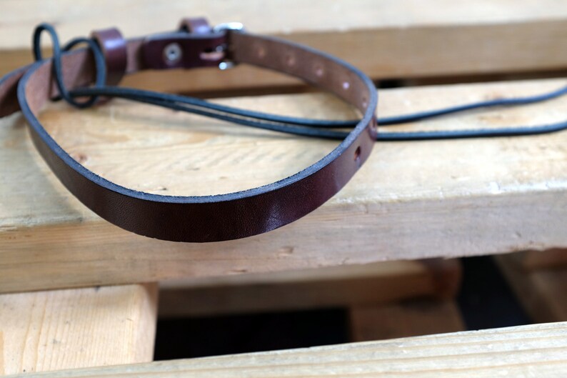 Vintage Leather Garter Belt Brown Etsy