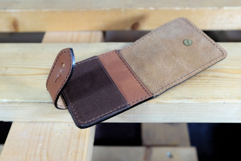 Hand made soft grain leather pouch