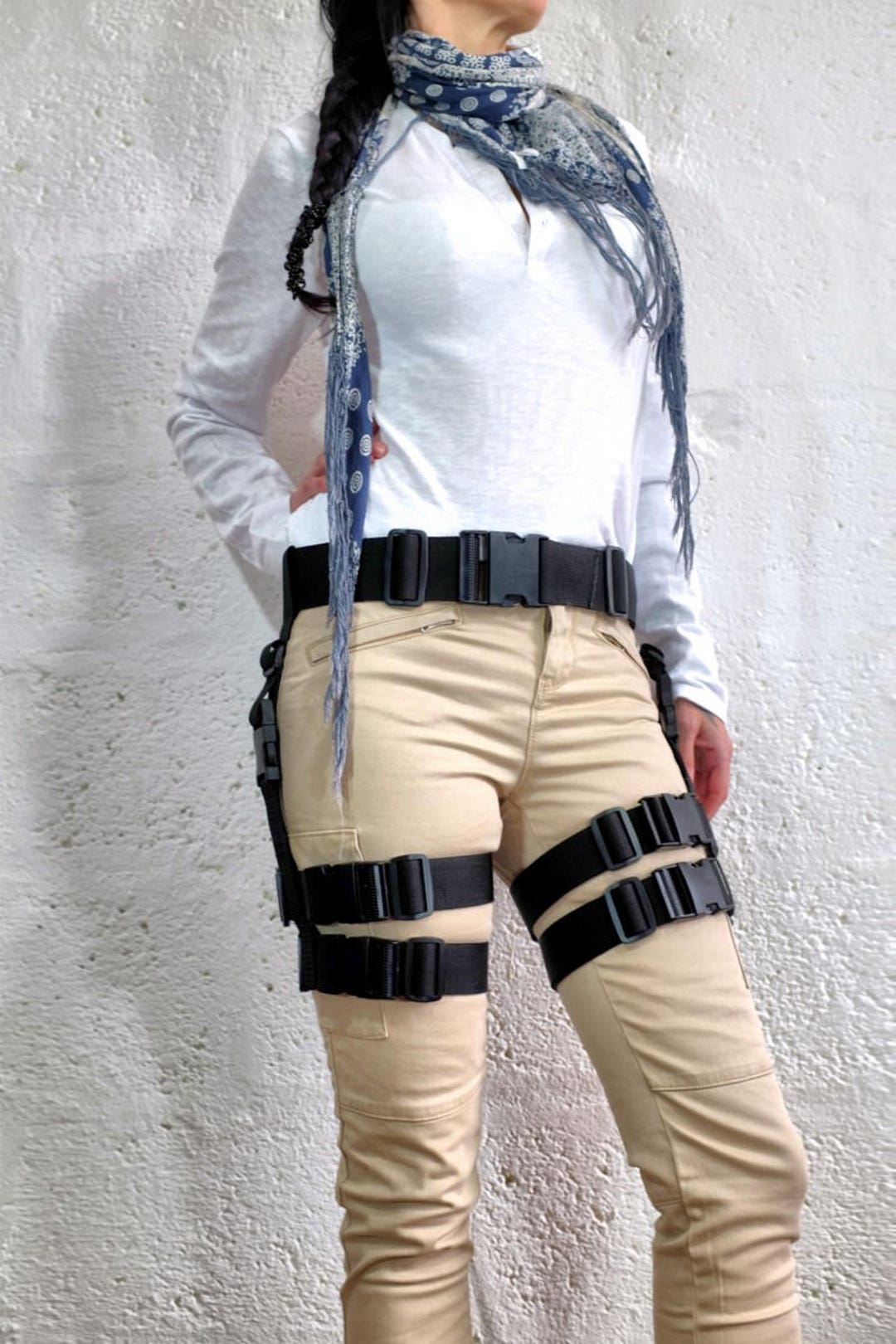 Moralsk uddannelse Interconnect Arne Tomb Raider Thigh Harness Medium Lara Croft Costume Lara - Etsy