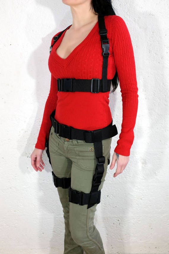 Tomb Raider, Lara Croft Costume Large Chest Harness Thigh Harness Set 