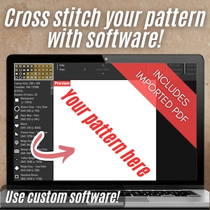 Erstellen Sie Kreuzstichmuster mit der Software StitchPro - Geschenk für Freunde und Familie (nur für Windows)