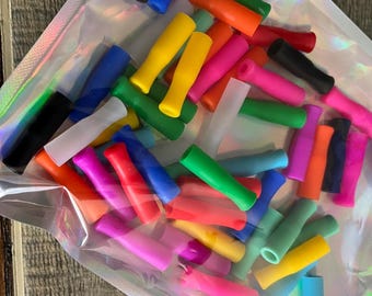 Silicone Straw Tips for glass and metal straws * Must spend at least 5.00 to receive free shipping