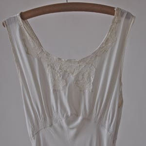 Vintage 30's/40's Nightgown Long White Lace Bias Cut - Etsy