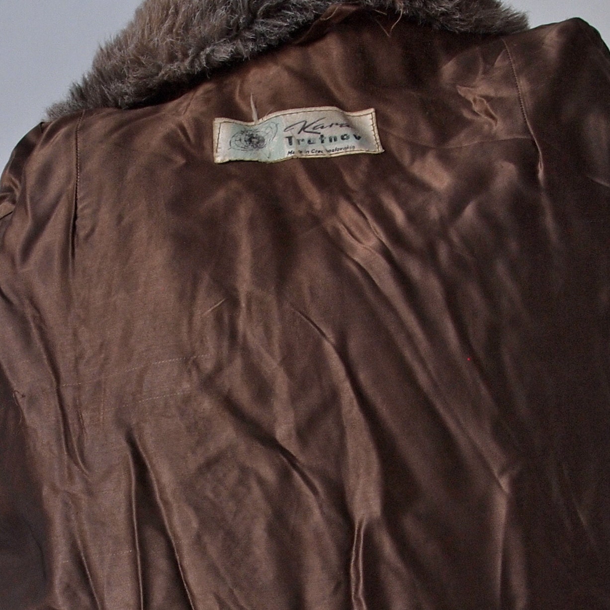 70's Fur Coat Brown Sheared Fur Czech Full Length Coat - Etsy