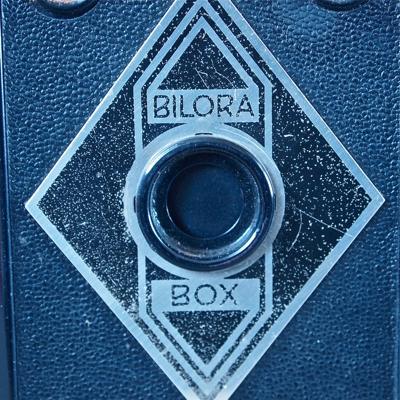 Czech Camera Rare Bilora Box Medium Format 6 x 9 1930's Art Deco Collectible Antique with Leather Case image 3