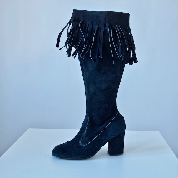 knee high boots 3 inch heel