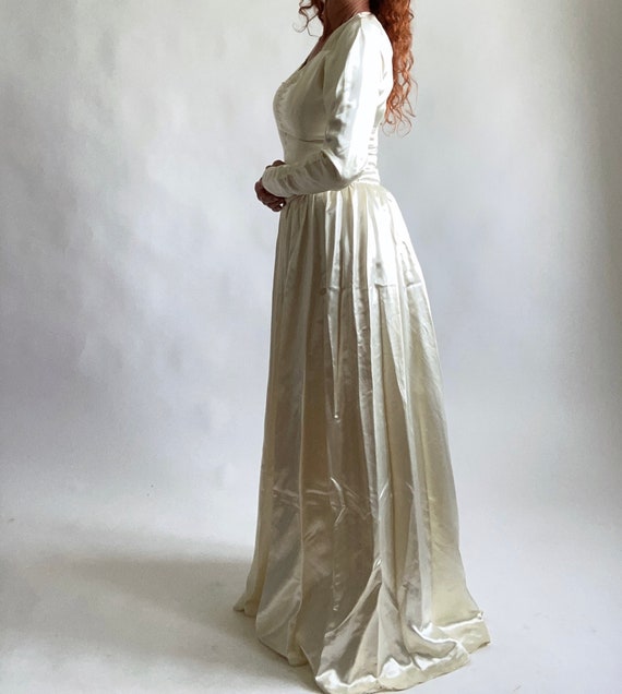 40's Emma Domb Sweetheart Neckline Wedding Gown C… - image 4