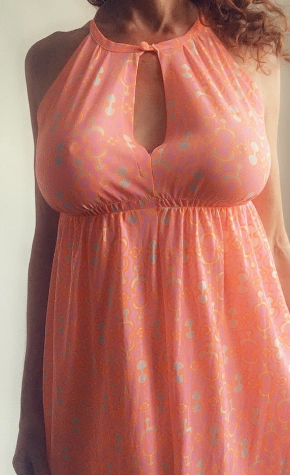 60's/70's Vasserette Nightgown Dress full length P