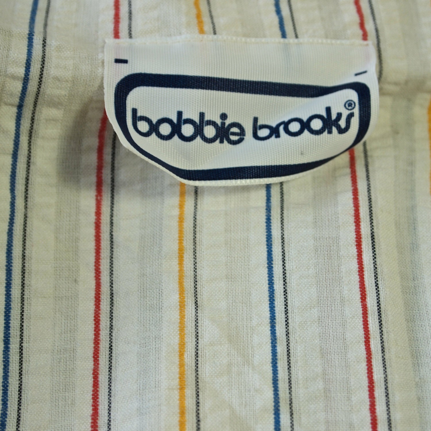 Vintage Jacket Bobbie Brooks Seersucker Cream Stripe Red Blue - Etsy