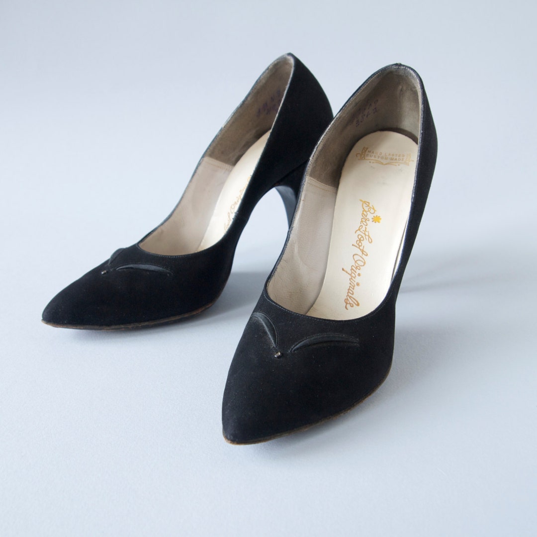 50's Black Pump Shoes Barefoot Originals Size 5.5 N - Etsy