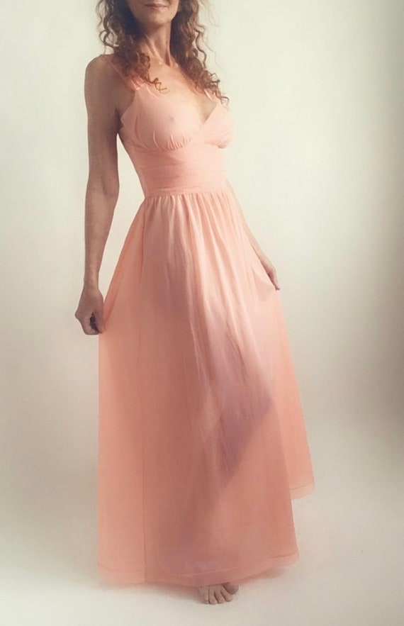 40'S/50's Nightgown Nylon Dress Pink Gotham size 3