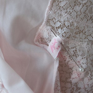 40's/50's Nightgown Dress Pink With Embroidery Mojud - Etsy