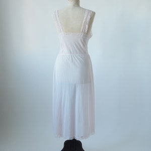 40's/50's Nightgown Dress Pink With Embroidery Mojud - Etsy