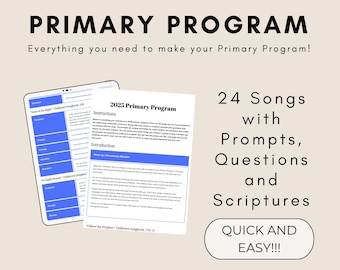 Primary Program Template 2025