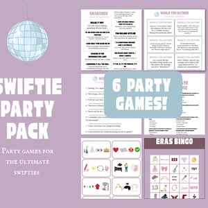 Paquete de juegos de fiesta Swiftie