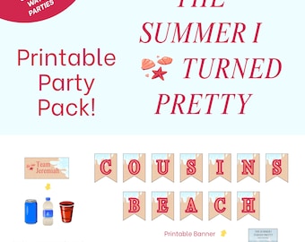 The Summer I Turned Pretty Printable Party Pack