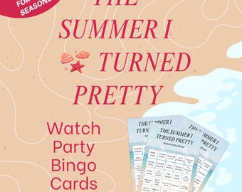 The Summer I Turned Pretty Watch Party Bingo