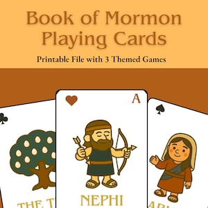 Book of Mormon Printable Playing Cards