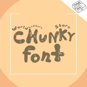 Chunky Pop Font: Handwritten Calligraphy Font (TTF File)