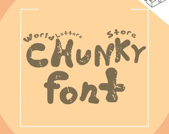 Chunky Pop Font: Handwritten Calligraphy Font (TTF File)