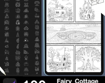 Fairy Cottage Procreate Stamps: 100 Brush Set (Digital Download)