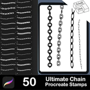 50 Ultimate Chain Procreate brush & stamp Set