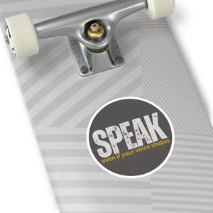 Pegatinas premium de la serie Speak/Edición carbón/Calcomanías para la confianza/Diga lo que piensa/Regalo para estudiantes/Agregue un póster con un 20 % de descuento