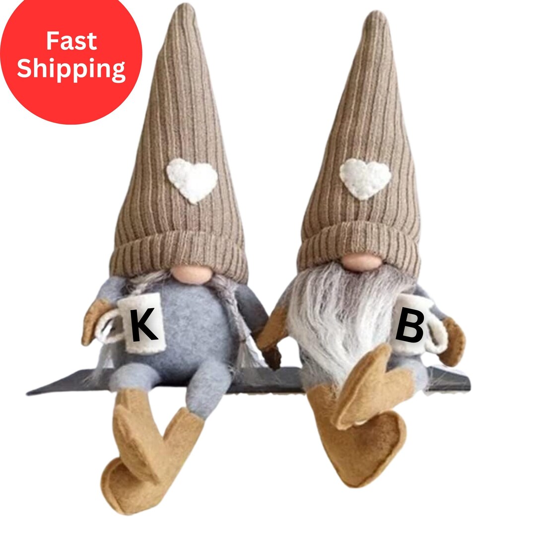 VALETINES PERSONALIZED Coffee Gnomes Best Friend Gnomes Gnome Couple