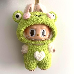 Custom Frog Crochet for Labubu | Handmade Crochet Labubu Clothing | Labubu Crochet Clothing | Labubu Clothing