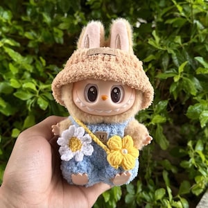 Spring Crochet for Labubu | Handmade Crochet Labubu Clothing | Labubu Crochet Clothing, Labubu Clothing | Labubu Crochet Costume